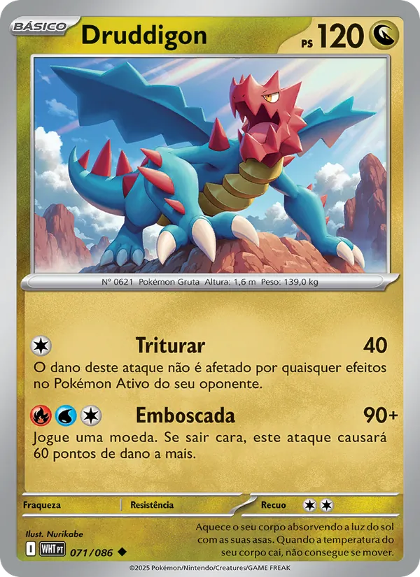 Druddigon Fogo Branco 071/86