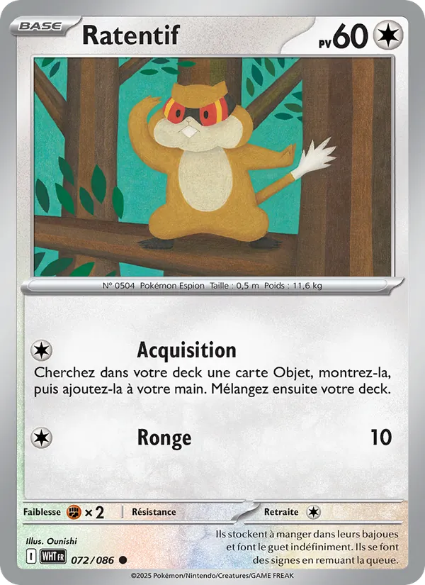 Ratentif Flamme Blanche 072/86