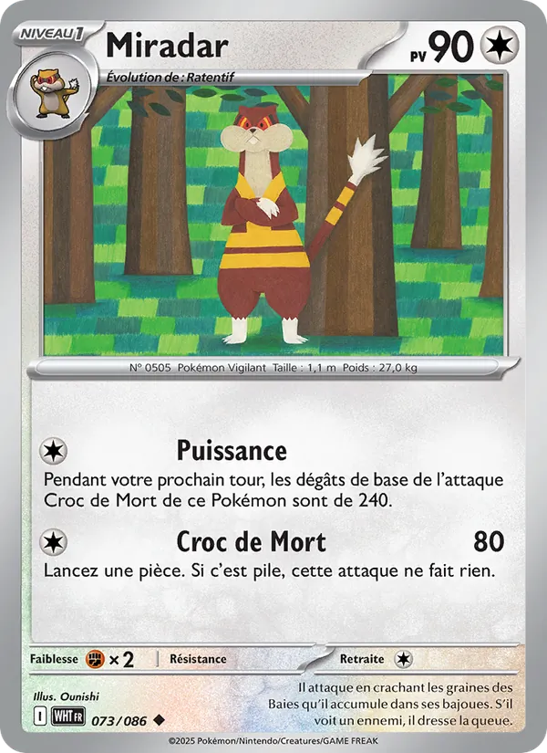 Miradar Flamme Blanche 073/86