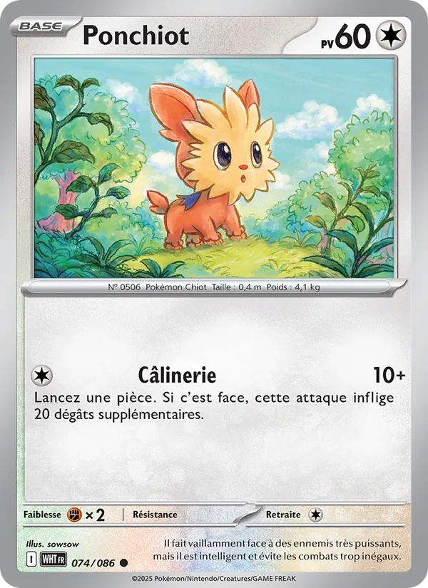 Ponchiot Flamme Blanche 074/86