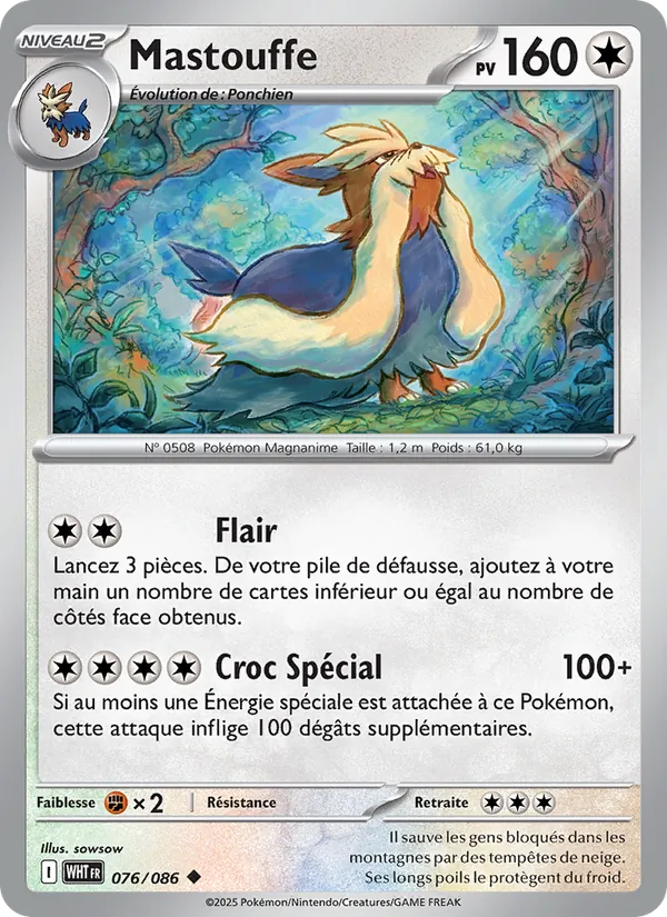 Mastouffe Flamme Blanche 076/86