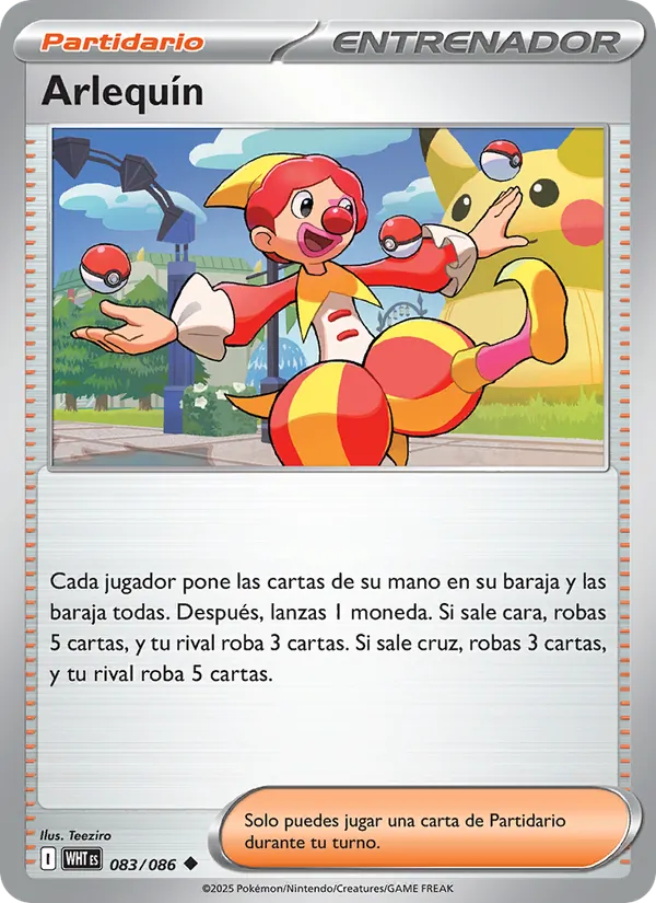 Arlequín Llama Blanca 083/86
