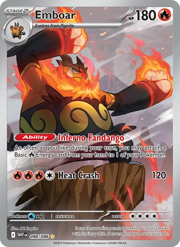 Emboar White Flare 098/86