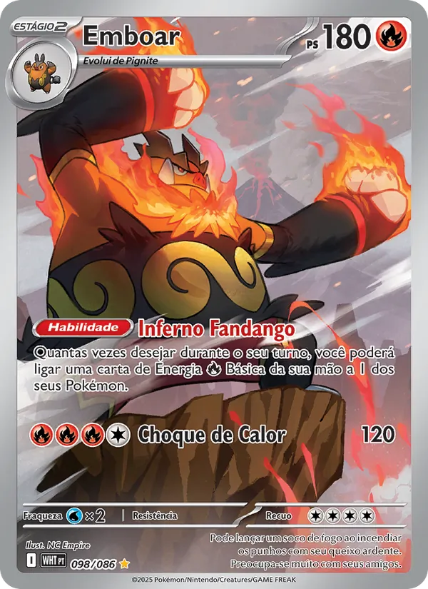 Emboar Fogo Branco 098/86
