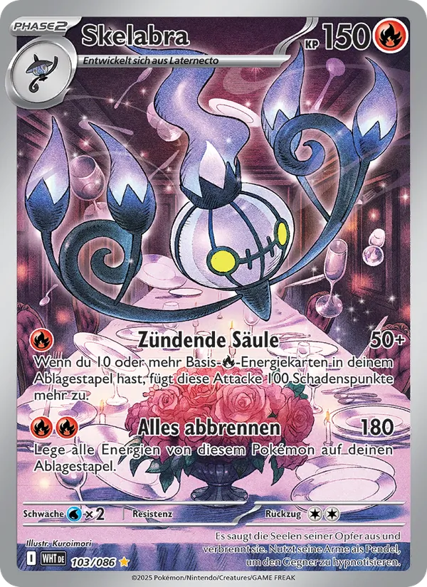Skelabra Weiße Flammen 103/86