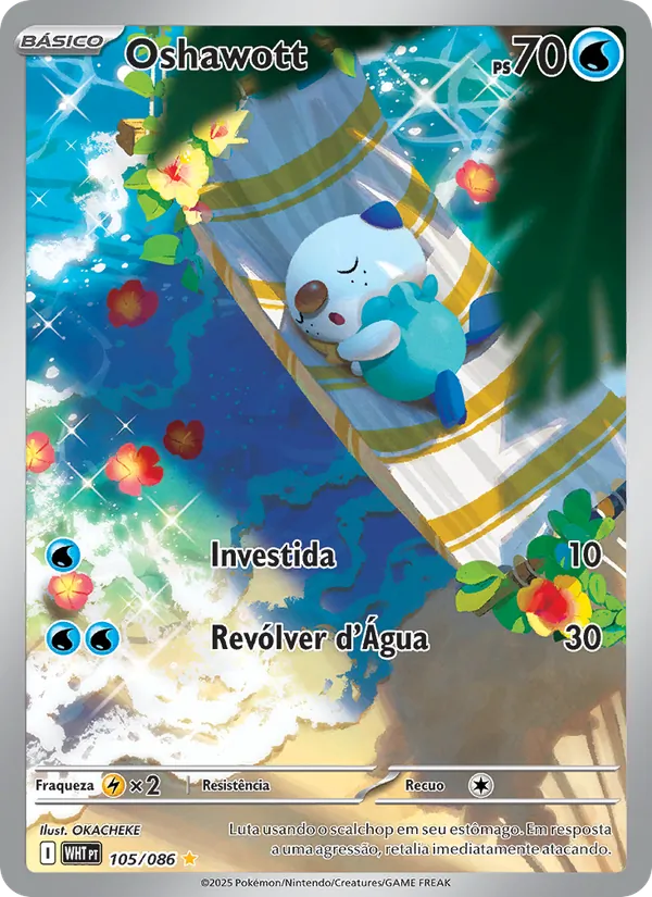 Oshawott Fogo Branco 105/86