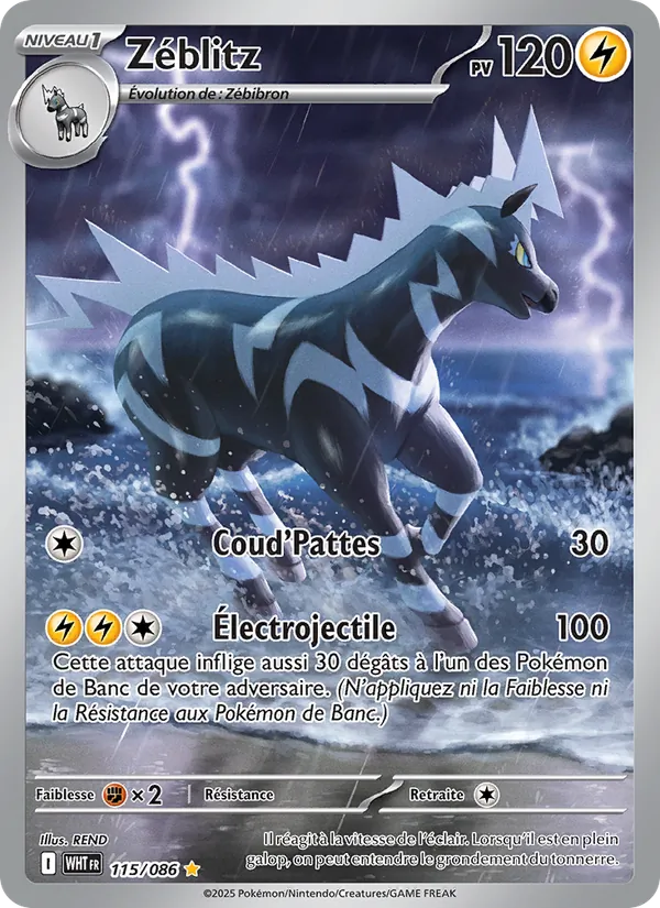 Zéblitz Flamme Blanche 115/86