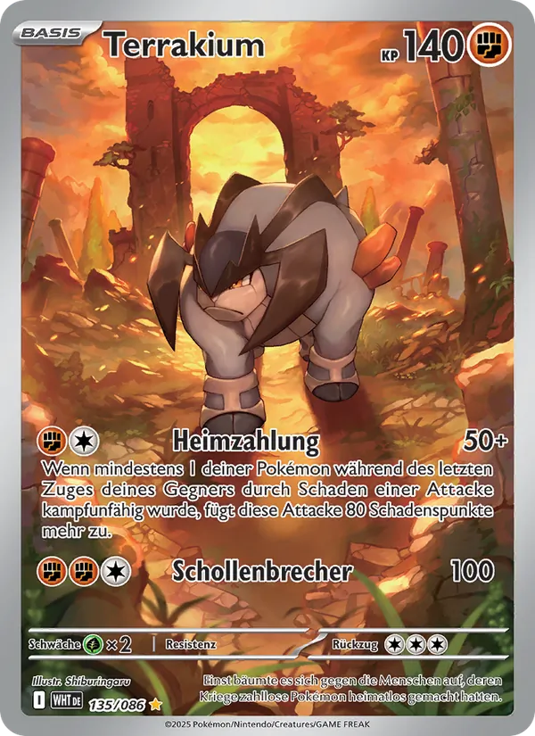 Terrakium Weiße Flammen 135/86
