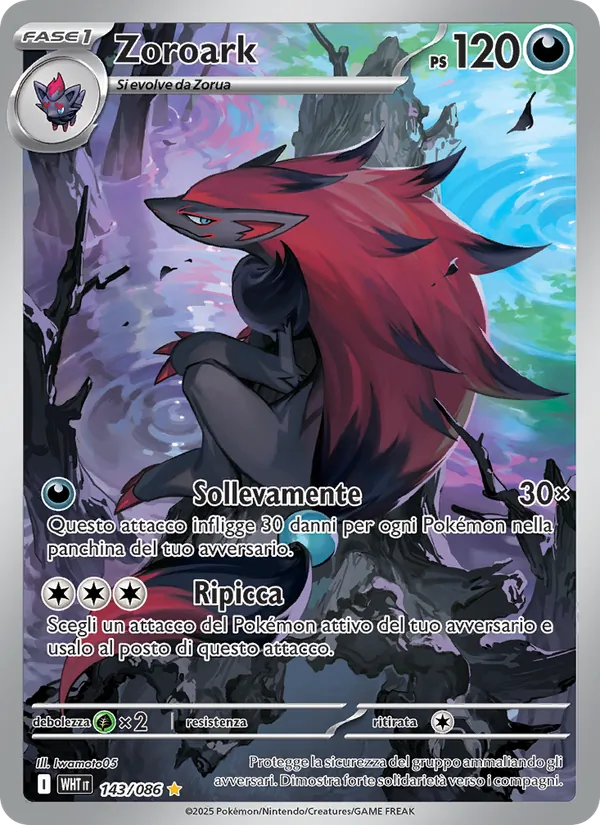Zoroark Fuoco Bianco 143/86