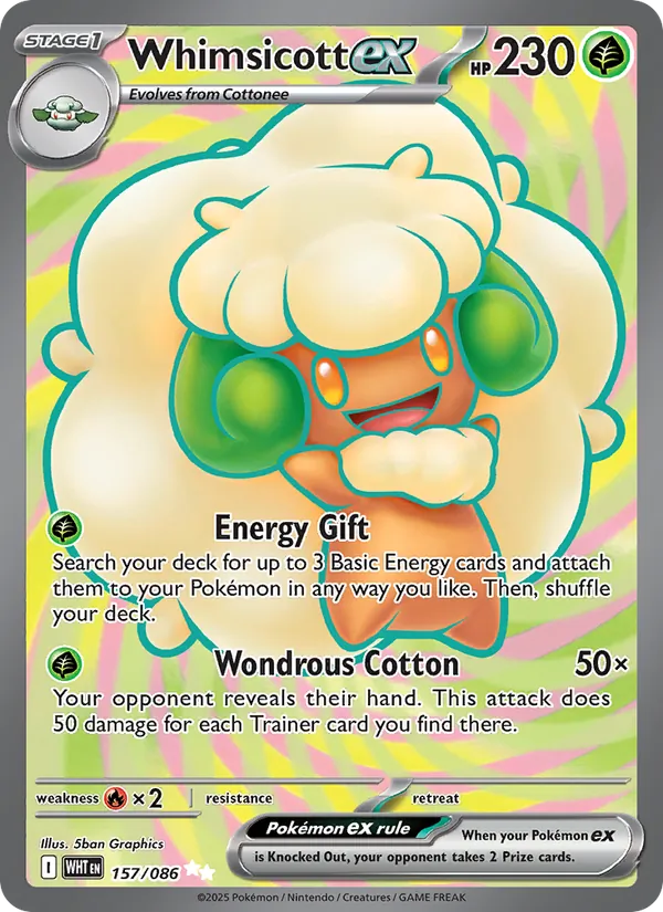 Whimsicott ex White Flare 157/86