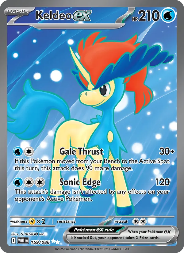 Keldeo ex White Flare 159/86