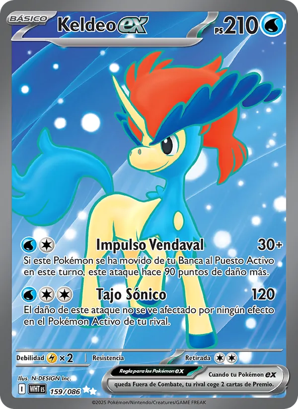 Keldeo ex Llama Blanca 159/86