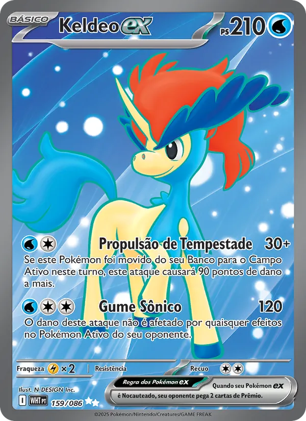 Keldeo ex Fogo Branco 159/86