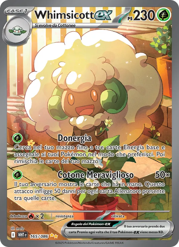 Whimsicott-ex Fuoco Bianco 165/86