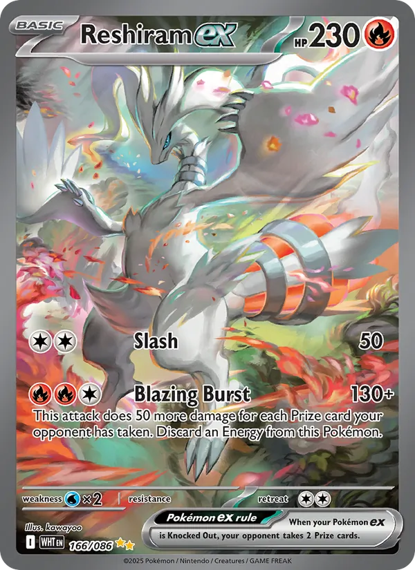 Reshiram ex White Flare 166/86