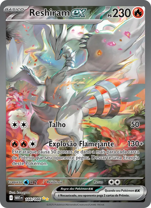 Reshiram ex Fogo Branco 166/86