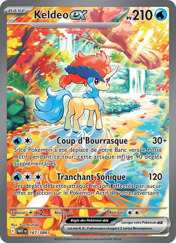Keldeo-ex Flamme Blanche 167/86