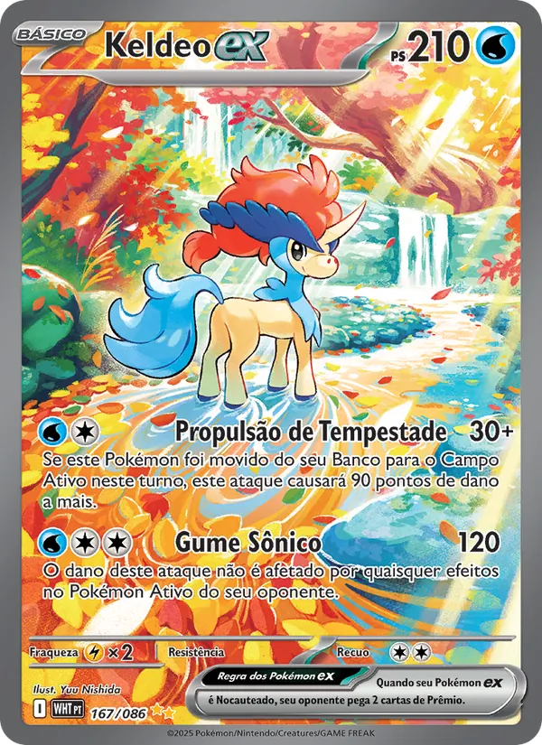 Keldeo ex Fogo Branco 167/86