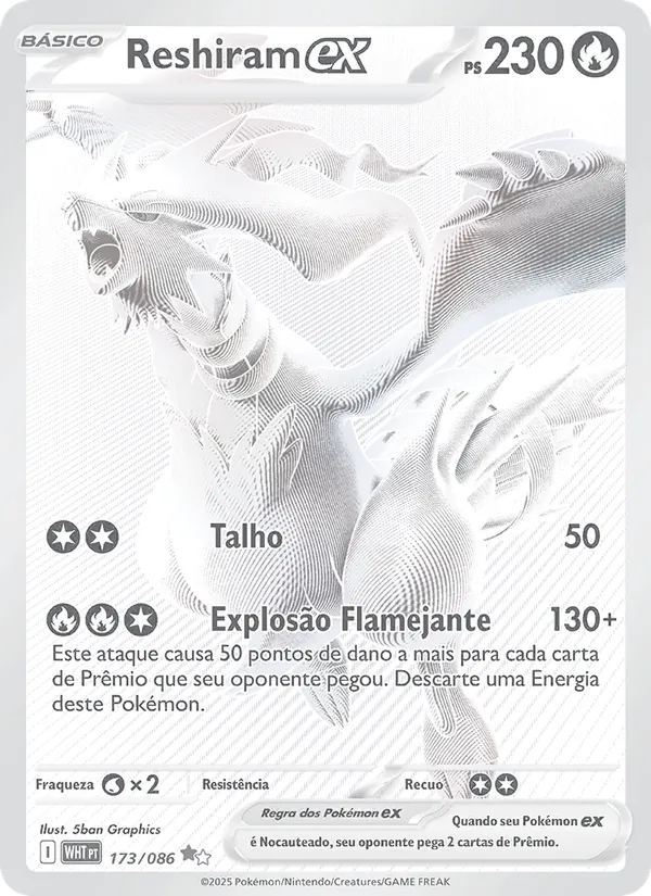 Reshiram ex Fogo Branco 173/86