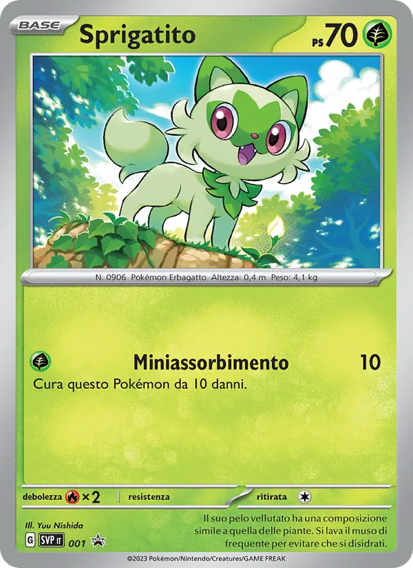 Sprigatito SVP Black Star Promos 001/225