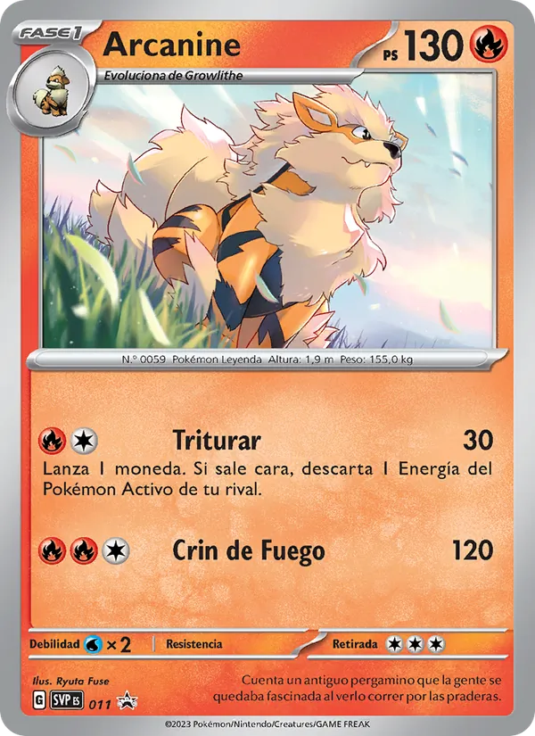 Arcanine SVP Black Star Promos 011/225