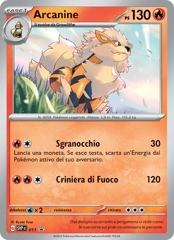 Arcanine SVP Black Star Promos 011/225