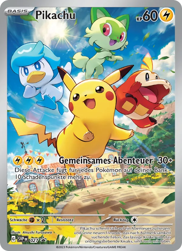 Pikachu SVP Black Star Promos 027/225