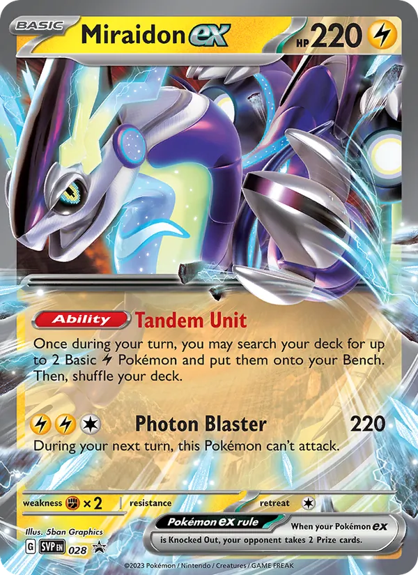Miraidon ex SVP Black Star Promos 028/225