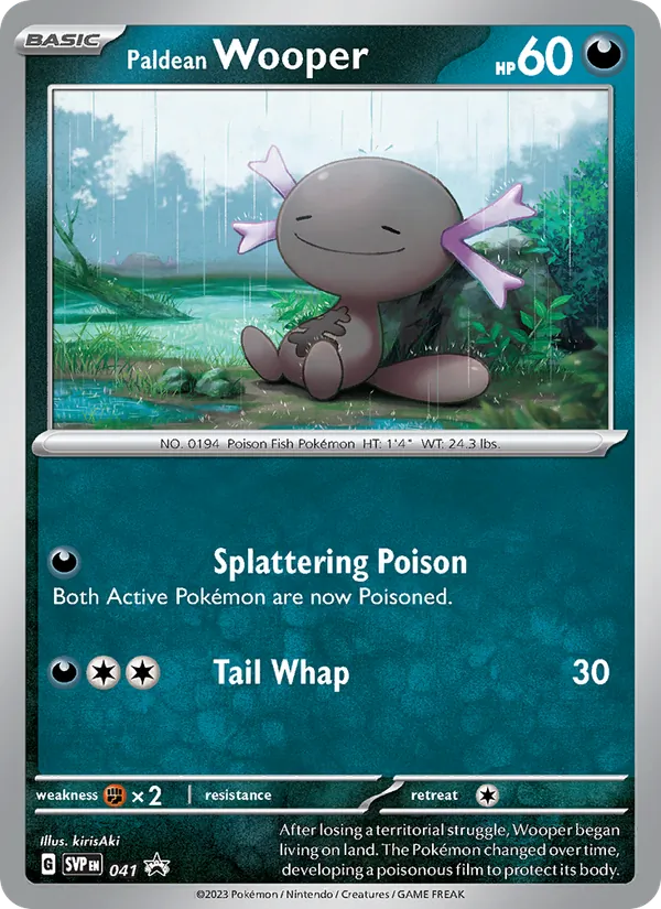 Paldean Wooper SVP Black Star Promos 041/225