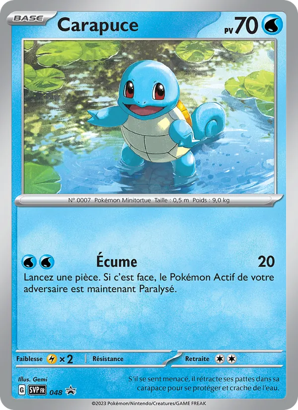 Carapuce SVP Black Star Promos 048/225