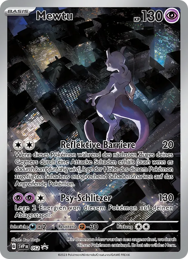 Mewtu SVP Black Star Promos 052/225