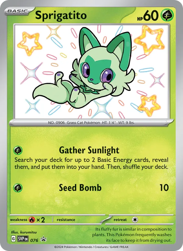Sprigatito SVP Black Star Promos 076/225