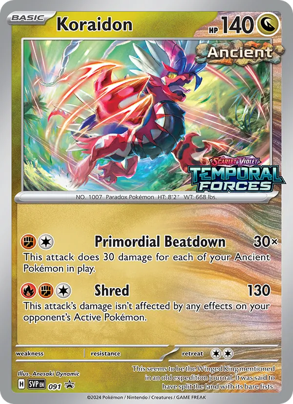 Koraidon SVP Black Star Promos 091/225