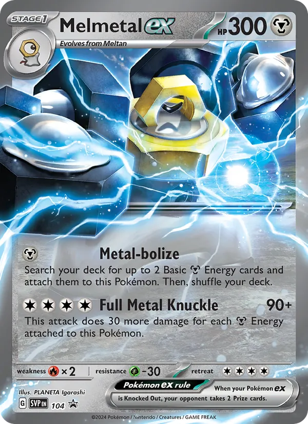 Melmetal ex SVP Black Star Promos 104/225