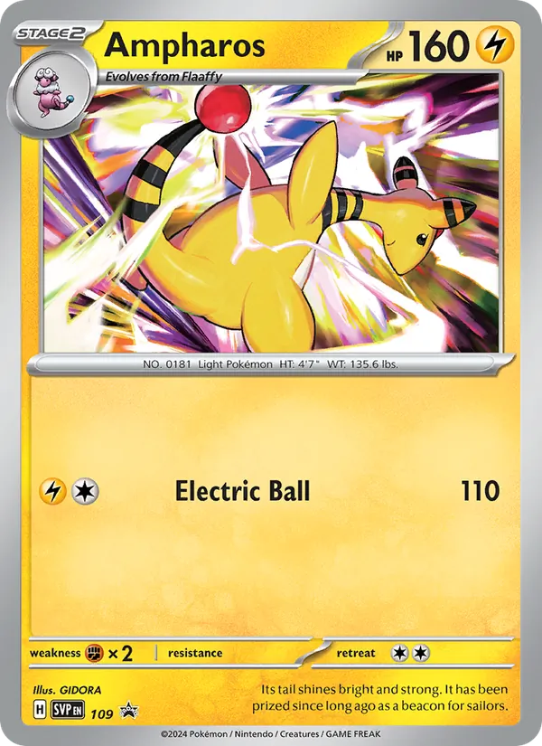 Ampharos SVP Black Star Promos 109/225