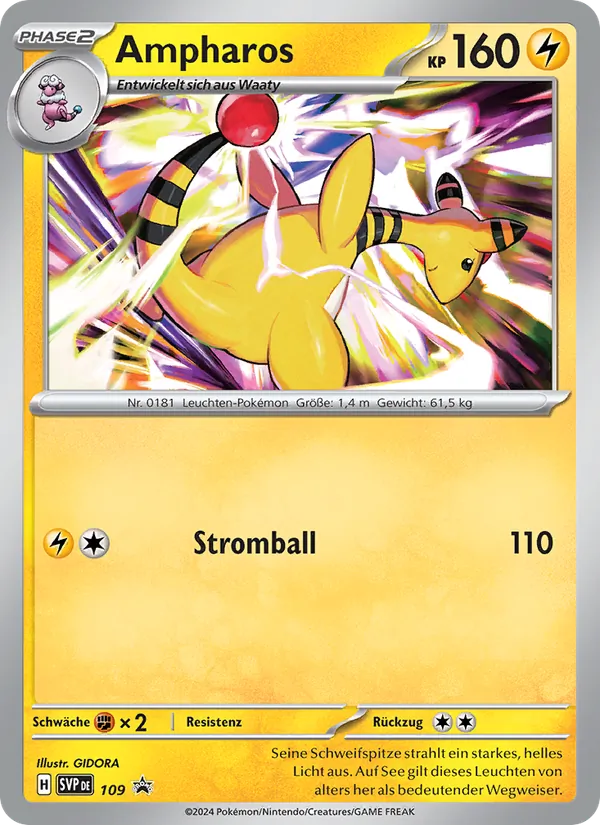 Ampharos SVP Black Star Promos 109/225