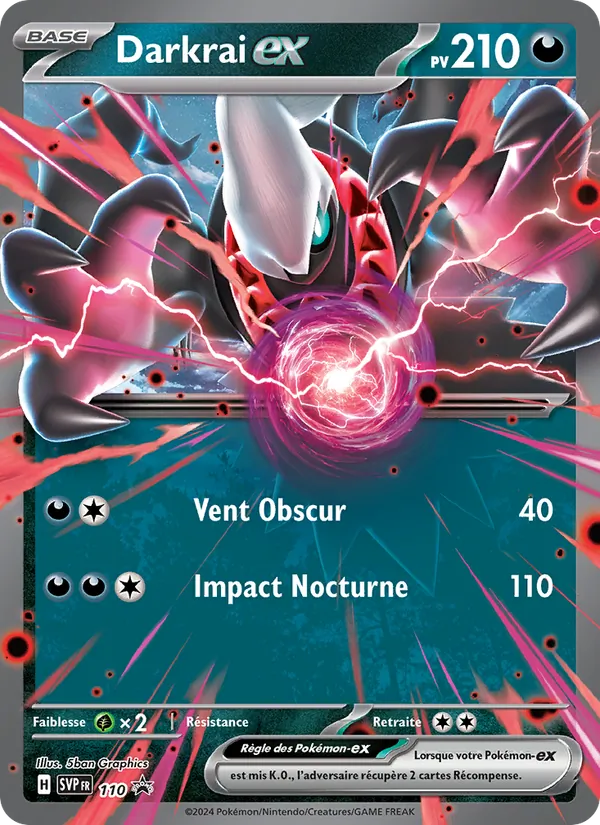 Darkrai-ex SVP Black Star Promos 110/225