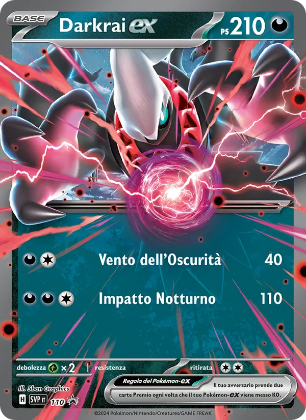 Darkrai-ex SVP Black Star Promos 110/225