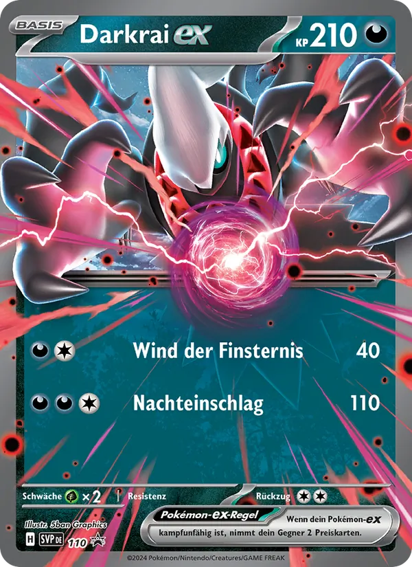 Darkrai-ex SVP Black Star Promos 110/225