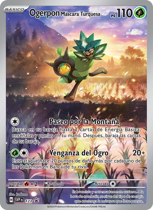 Ogerpon Máscara Turquesa SVP Black Star Promos 123/225