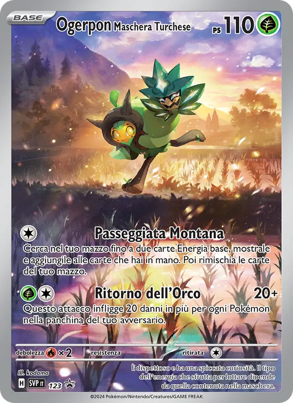 Ogerpon Maschera Turchese SVP Black Star Promos 123/225