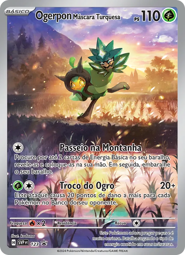Ogerpon Máscara Turquesa SVP Black Star Promos 123/225