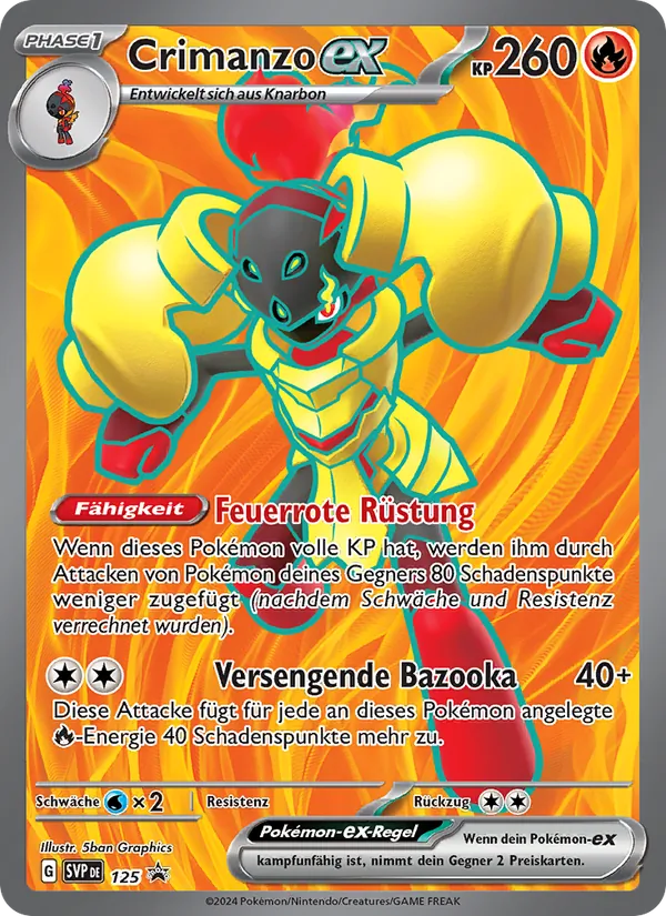 Crimanzo-ex SVP Black Star Promos 125/225