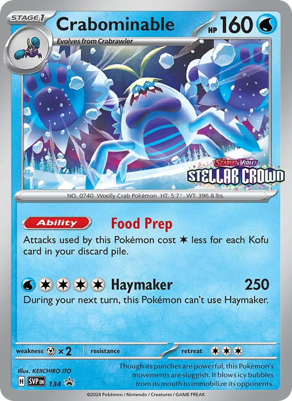 Crabominable SVP Black Star Promos 134/225