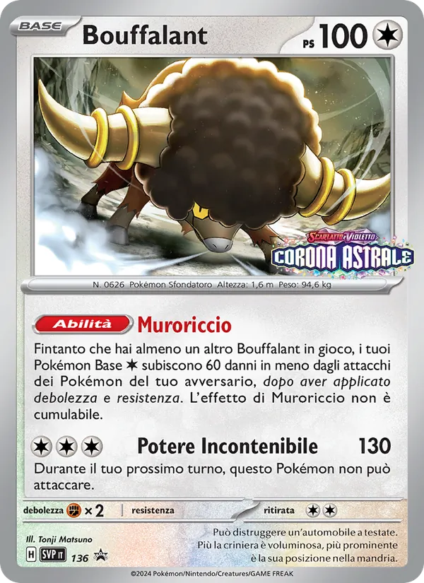 Bouffalant SVP Black Star Promos 136/225