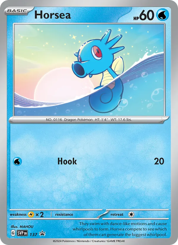 Horsea SVP Black Star Promos 137/225