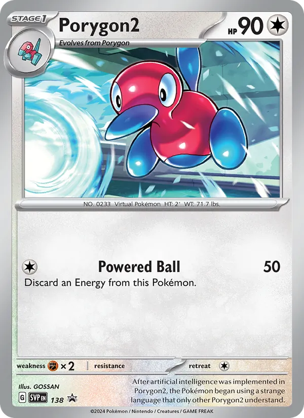 Porygon2 SVP Black Star Promos 138/225