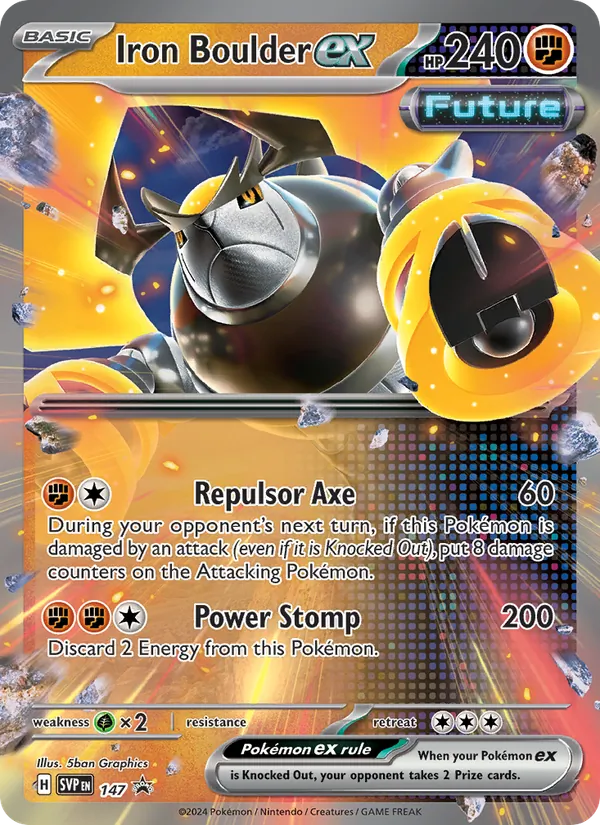 Iron Boulder ex SVP Black Star Promos 147/225