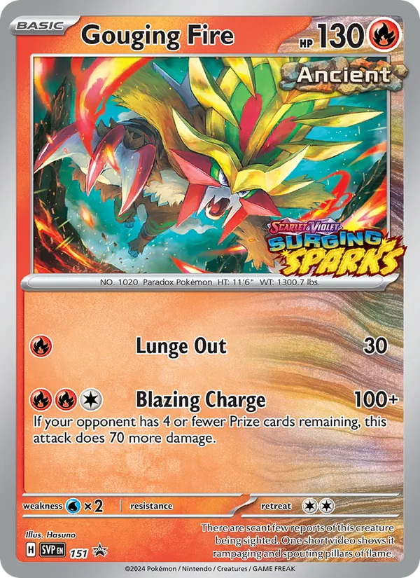 Gouging Fire SVP Black Star Promos 151/225