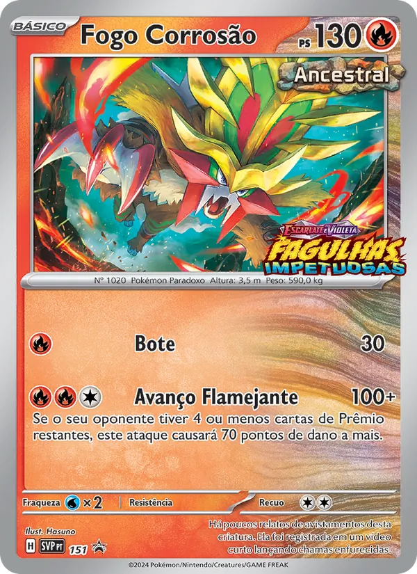 Fogo Corrosão SVP Black Star Promos 151/225